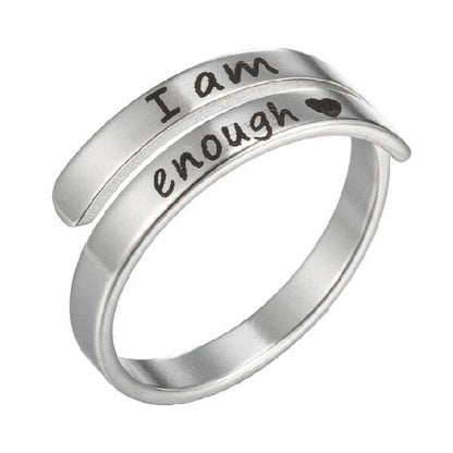 Korean Style Stainless Steel Letters Niche Retro Distressed English Double Bracelets - Daebak