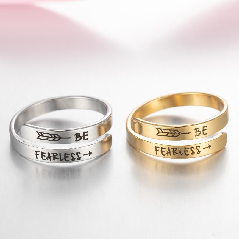 Korean Style Stainless Steel Letters Niche Retro Distressed English Double Bracelets - Daebak