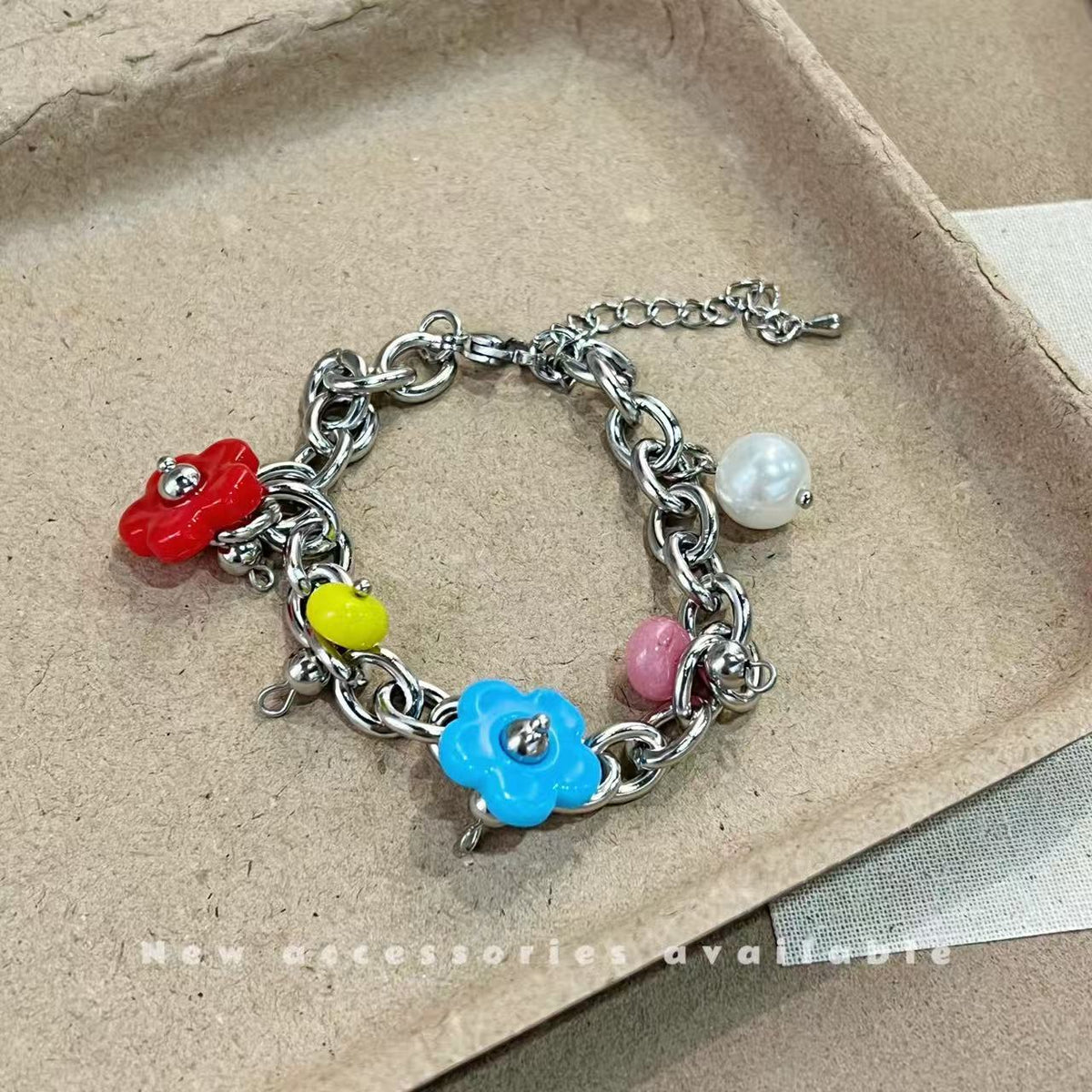 Korean Style Sweet Cool Colorful Crystals Cross Pendants - Daebak