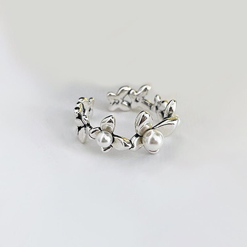 Korean Style Sweet Flower Fashion Design Niche Ring - Daebak