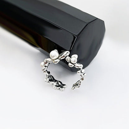 Korean Style Sweet Flower Fashion Design Niche Ring - Daebak
