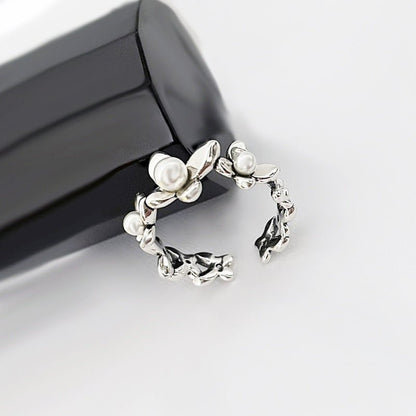 Korean Style Sweet Flower Fashion Design Niche Ring - Daebak