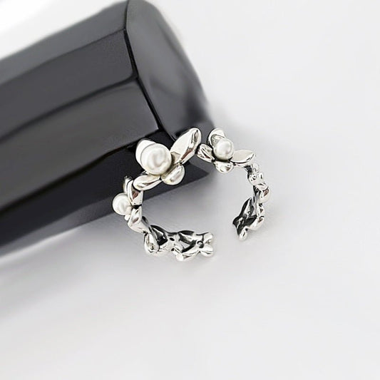 Korean Style Sweet Flower Fashion Design Niche Ring - Daebak