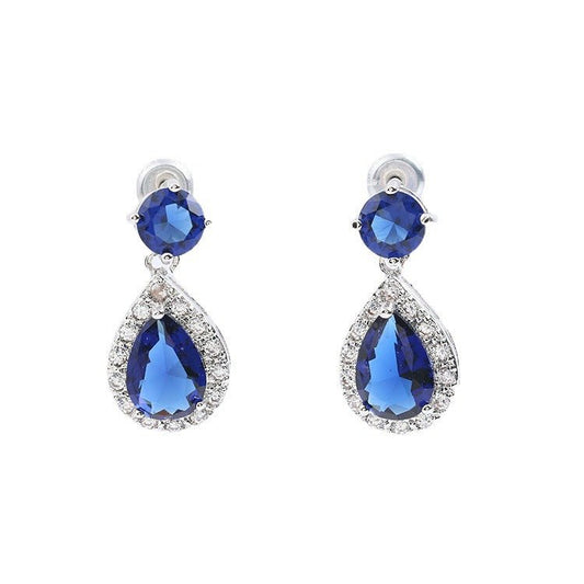 Korean Water Drop Zircon Generous Simple Rings - Daebak