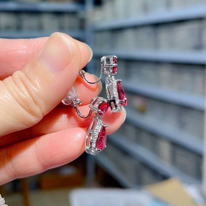 Korean Water Drop Zircon Generous Simple Rings - Daebak