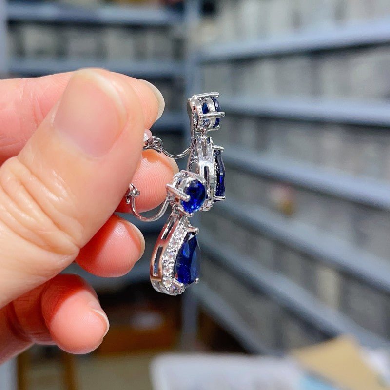 Korean Water Drop Zircon Generous Simple Rings - Daebak