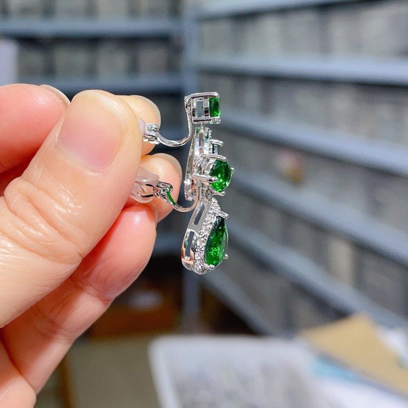 Korean Water Drop Zircon Generous Simple Rings - Daebak