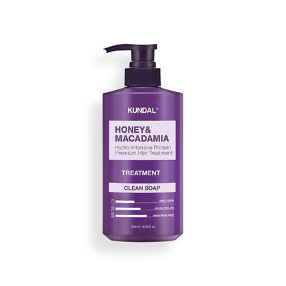 KUNDAL MIEL & MACADAMIA Soin Capillaire Premium Protéiné Hydro-Intensif 500 ml #SAVON FRAIS