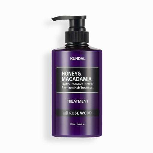 KUNDAL MIEL & MACADAMIA Soin Capillaire Hydro-Intensif Protéiné Premium 500ml #PALISSANDRE