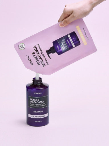 KUNDAL HONIG & MACADAMIA Protein-Haarbehandlung (Nachfüllpackung) 400ml #YLANG YLANG