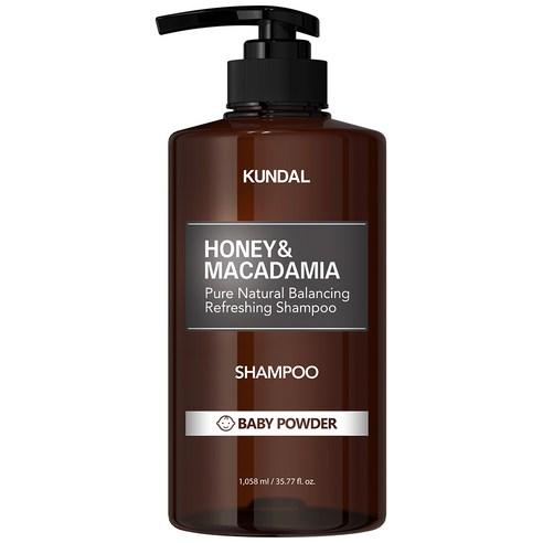 KUNDAL HONEY & MACADAMIA Natural Shampoo (Baby Powder) 1058ml - Daebak