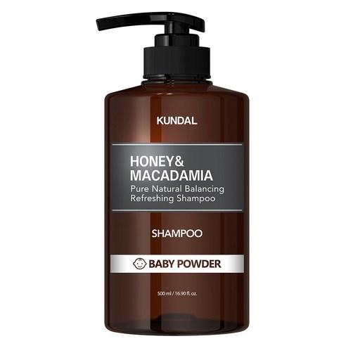 KUNDAL HONEY & MACADAMIA Natural Shampoo (Baby Powder) 500ml - Daebak