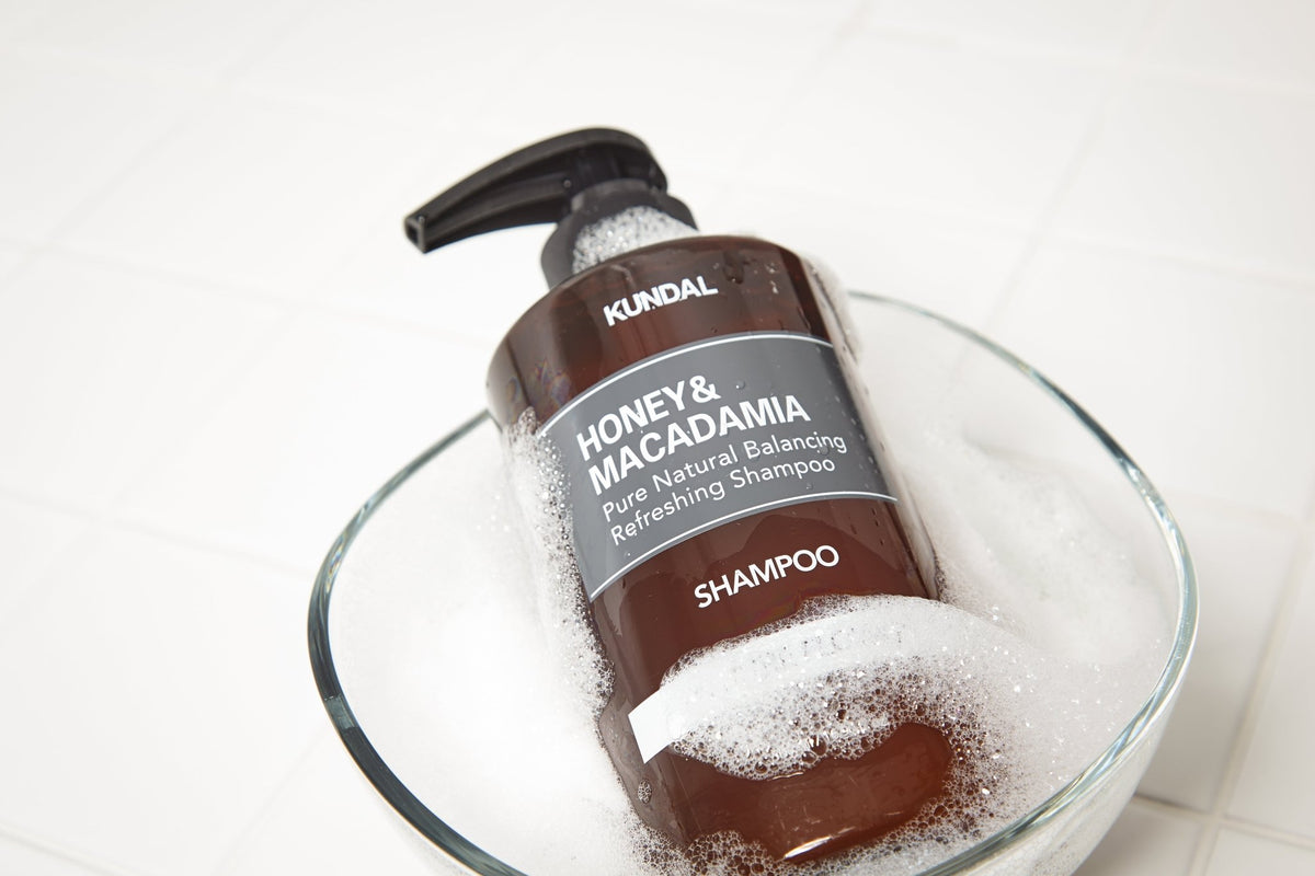 KUNDAL HONEY&MACADAMIA Pure Natural Balancing Refreshing Shampoo 500ml #ACACIA MORINGA - Daebak