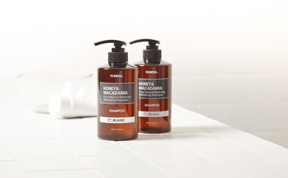 KUNDAL HONEY&MACADAMIA Pure Natural Balancing Refreshing Shampoo 500ml #BLANC - Daebak