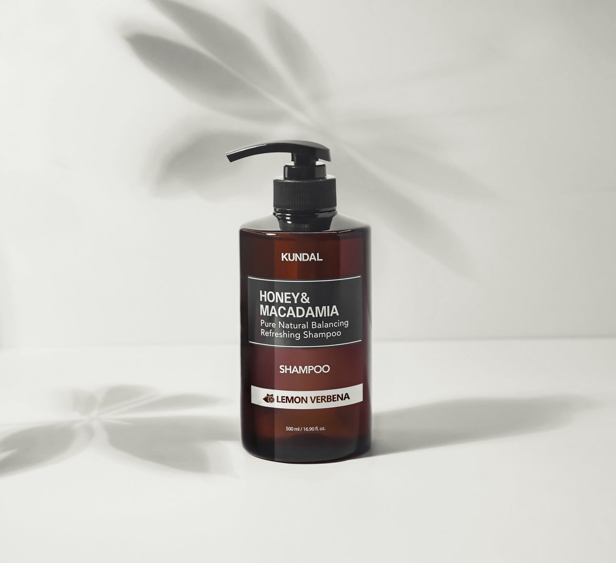 KUNDAL HONEY&MACADAMIA Pure Natural Balancing Refreshing Shampoo 500ml #LEMON VERBENA - Daebak