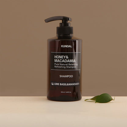 KUNDAL HONEY&MACADAMIA Pure Natural Balancing Refreshing Shampoo 500ml #LIME BASIL&MANDARIN - Daebak