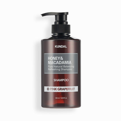 KUNDAL HONEY&MACADAMIA Pure Natural Balancing Refreshing Shampoo 500ml #PINK GRAPEFRUIT - Daebak
