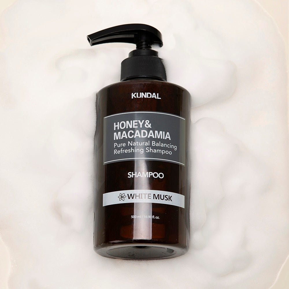 KUNDAL HONEY&MACADAMIA Pure Natural Balancing Refreshing Shampoo 500ml #WHITE MUSK - Daebak