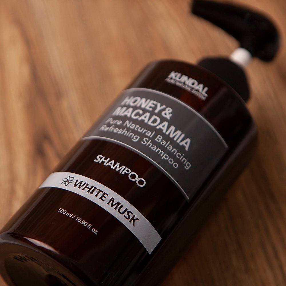 KUNDAL HONEY&MACADAMIA Pure Natural Balancing Refreshing Shampoo 500ml #WHITE MUSK - Daebak