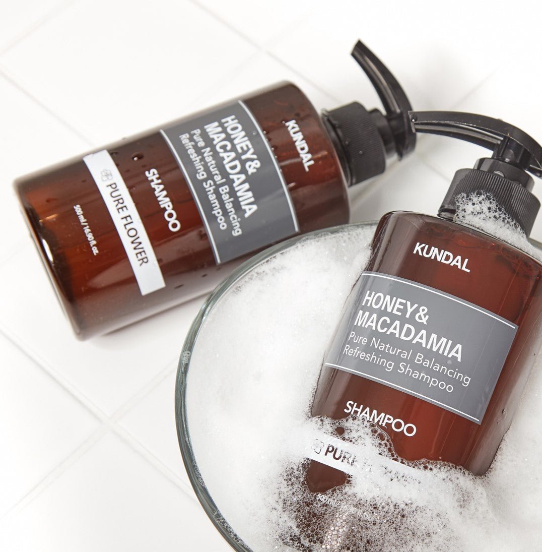 KUNDAL HONEY&MACADAMIA Pure Natural Balancing Refreshing Shampoo 500ml #YLANG YLANG - Daebak