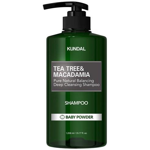 KUNDAL Tea Tree & Macadamia Deep Cleansing Shampoo Baby Powder 1058ml - Daebak