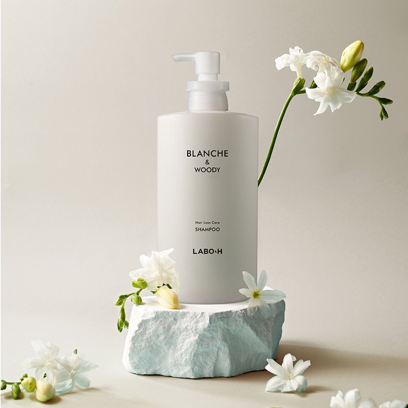 LABO-H Scalp Strengthening Shampoo Hair Loss Care Blanche&Woody 750ml - Daebak