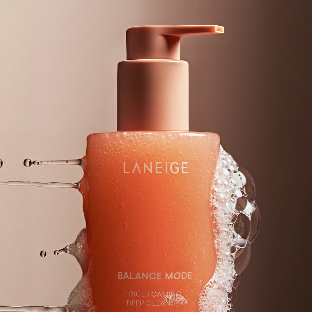 LANEIGE Balance Mode Rice Foaming Deep Cleanser 250ml - Daebak