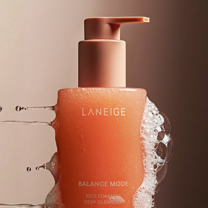 LANEIGE Balance Mode Rice Foaming Deep Cleanser 250ml - Daebak