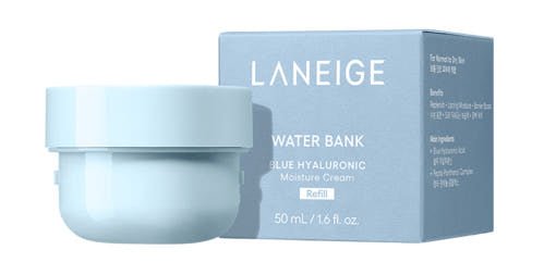 LANEIGE Water Bank Blue Hyaluronic Cream Moisturizer (Refill) 50ml - Daebak