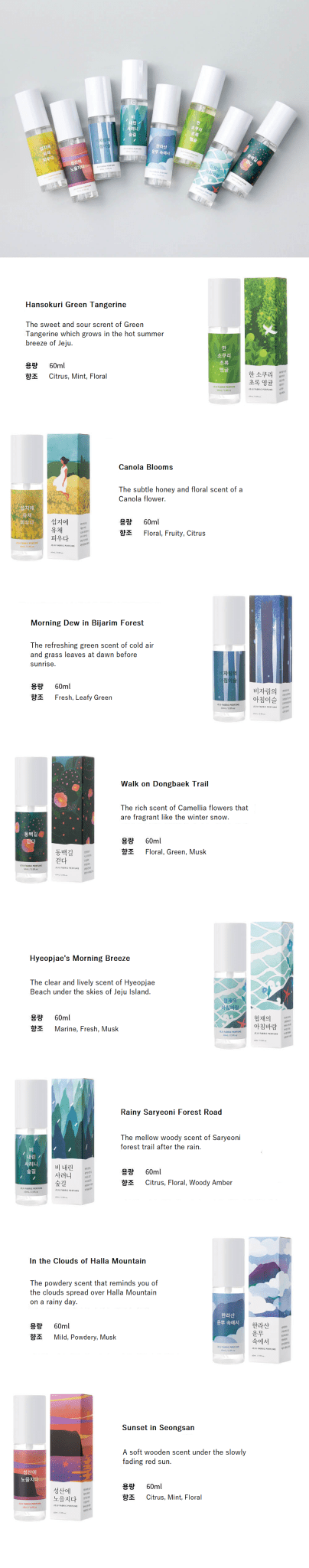 (Last stock!) LE PLEIN Jeju Fabric Perfume (60ml) - Daebak