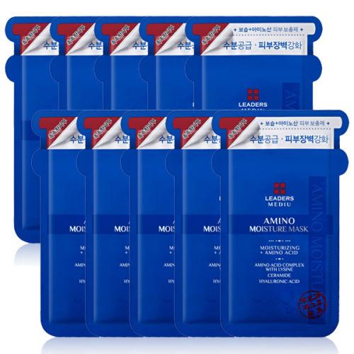 LEADERS MEDIU AMINO MOISTURE MASK Sheet 25ml x 10ea - Daebak