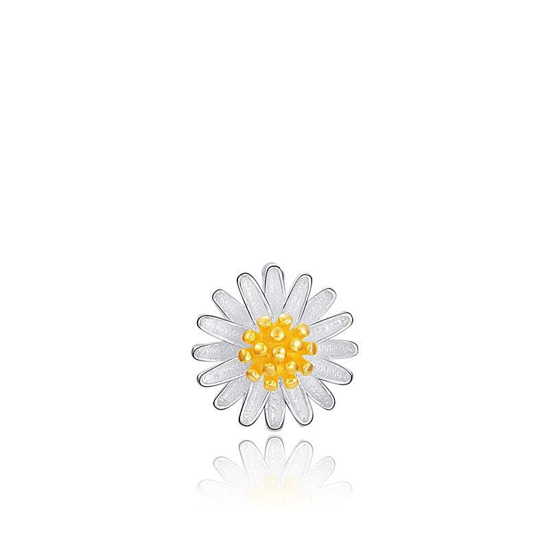 Little Daisy Chrysanthemum Sier Korean Fashion Pendant - Daebak