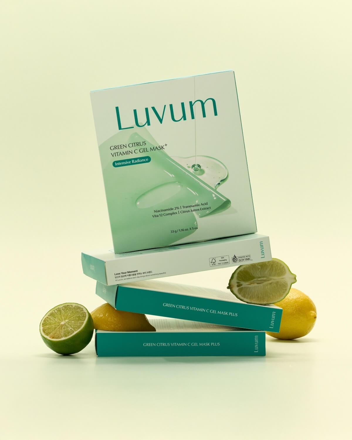 Luvum Green Citrus Vitamin C Gel Mask Plus - Daebak