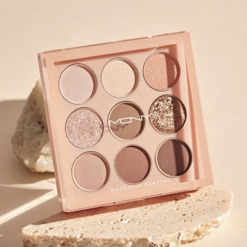 [MACQUEEN New York] 1001 Tone-On-Tone Shadow Palette Pro 9 9g #Nude Mood - Daebak