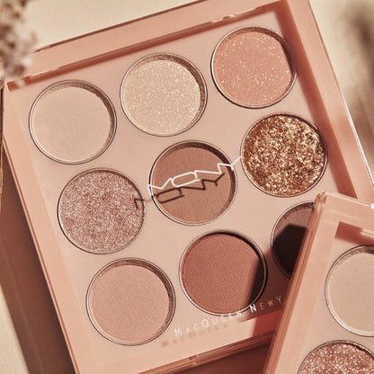 [MACQUEEN New York] 1001 Tone-On-Tone Shadow Palette Pro 9 9g #Nude Mood - Daebak
