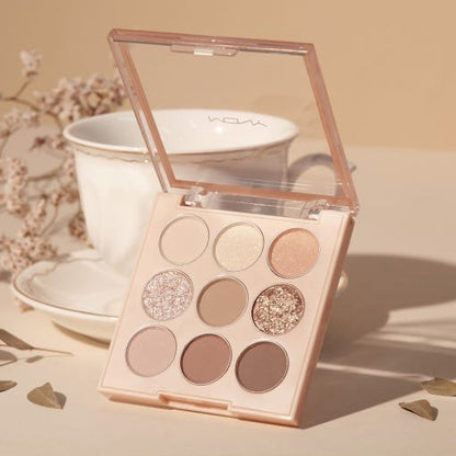 [MACQUEEN New York] 1001 Tone-On-Tone Shadow Palette Pro 9 9g #Nude Mood - Daebak