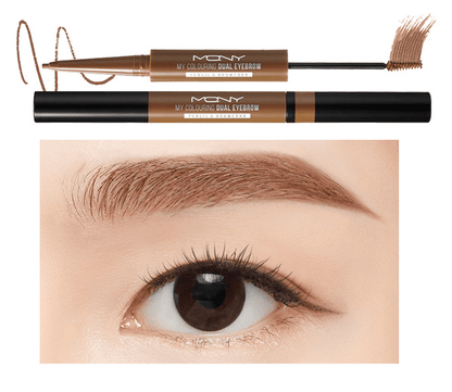 [MACQUEEN New York] My Colouring Dual Eyebrow Pencil & Browcara #Light Brown - Daebak