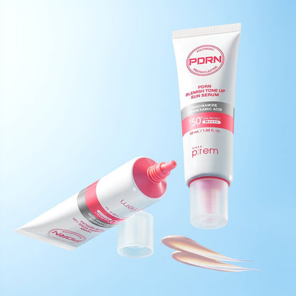 make p:rem PDRN Blemish Tone Up Sun Serum SPF50+ PA++++ 50ml - Daebak