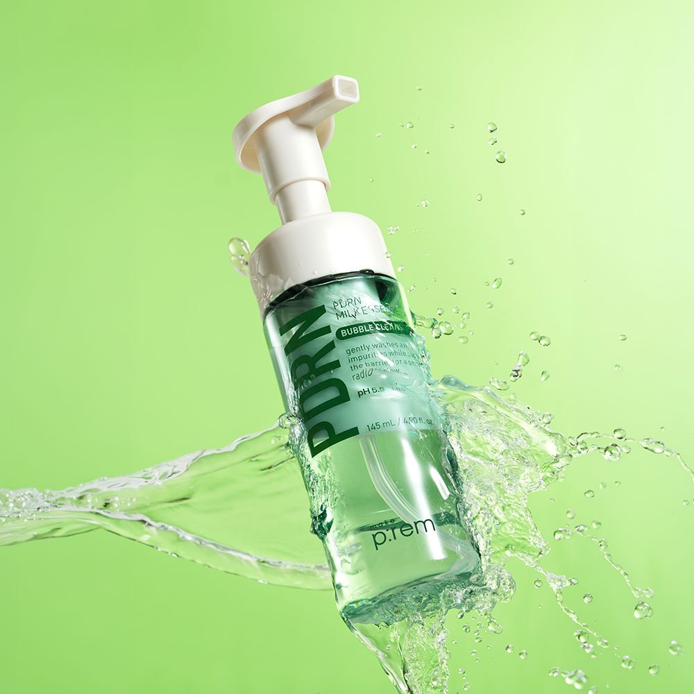 make p:rem PDRN Milk Essence Bubble Cleanser 145ml - Daebak