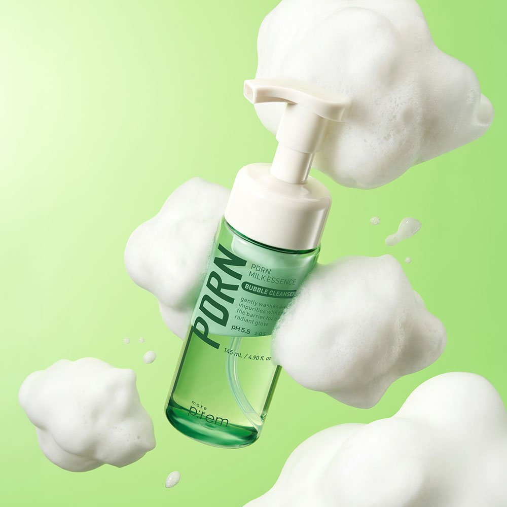 make p:rem PDRN Milk Essence Bubble Cleanser 145ml - Daebak