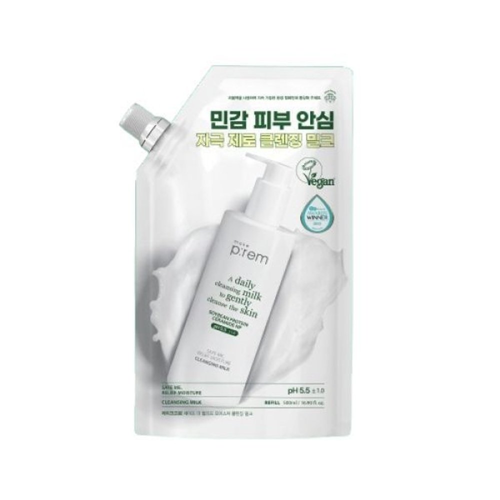 make p:rem Safe Me. Relief Moisture Cleansing Milk 500ml [Refill] - Daebak