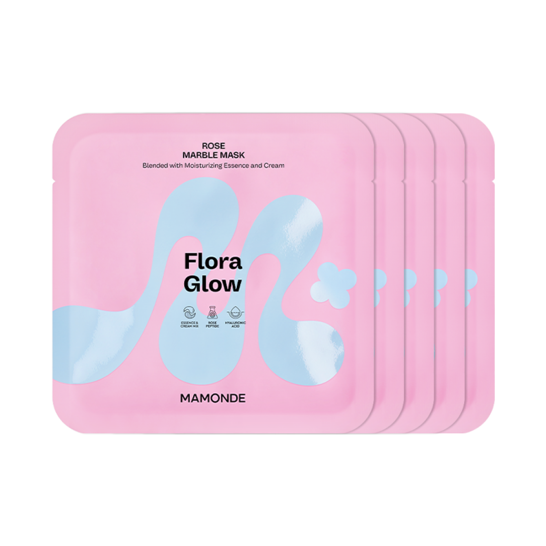 Mamonde Maschera marmorizzata Flora Glow Rose 36g X 5 pezzi