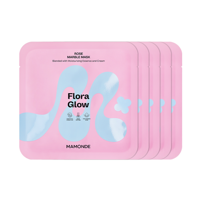 Mamonde Maschera marmorizzata Flora Glow Rose 36g X 5 pezzi