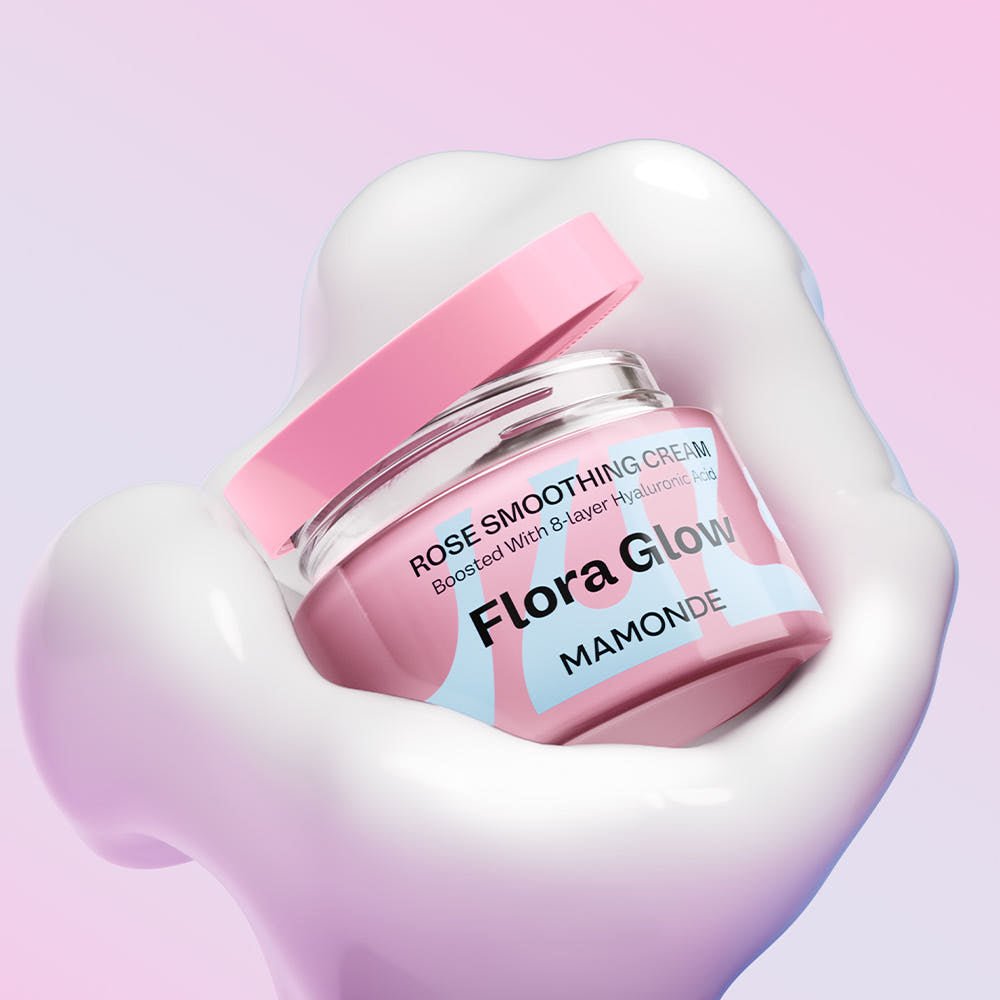Mamonde Flora Glow Rose Smoothing Cream 50ml - Daebak