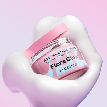 Mamonde Flora Glow Rose Smoothing Cream 50ml - Daebak
