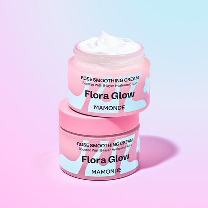 Mamonde Flora Glow Rose Smoothing Cream 50ml - Daebak