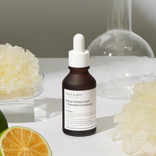 [MARY & MAY] Citrus Unshiu+Tremella Fuciformis Serum 30ml - Daebak
