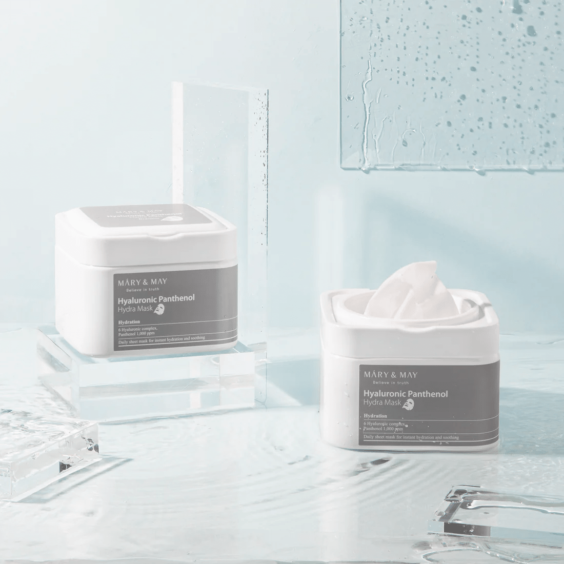 MARY & MAY - Hyaluronic Panthenol Hydra Mask 30pcs - Daebak