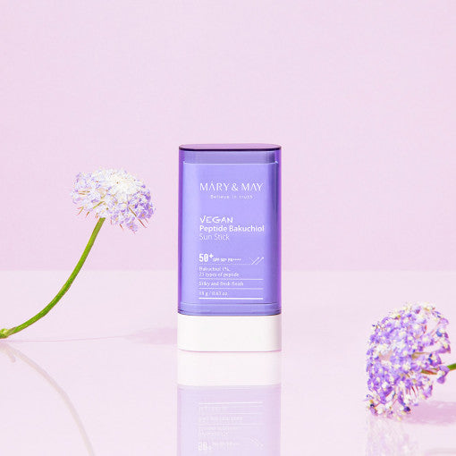 [MARY & MAY] Stick solaire aux peptides et bakuchiol SPF50+ PA++++ 18g