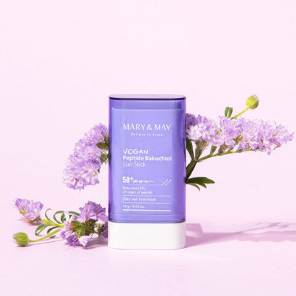 [MARY & MAY] Stick solaire aux peptides et bakuchiol SPF50+ PA++++ 18g